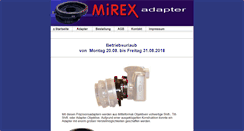 Desktop Screenshot of mirex-adapter.de